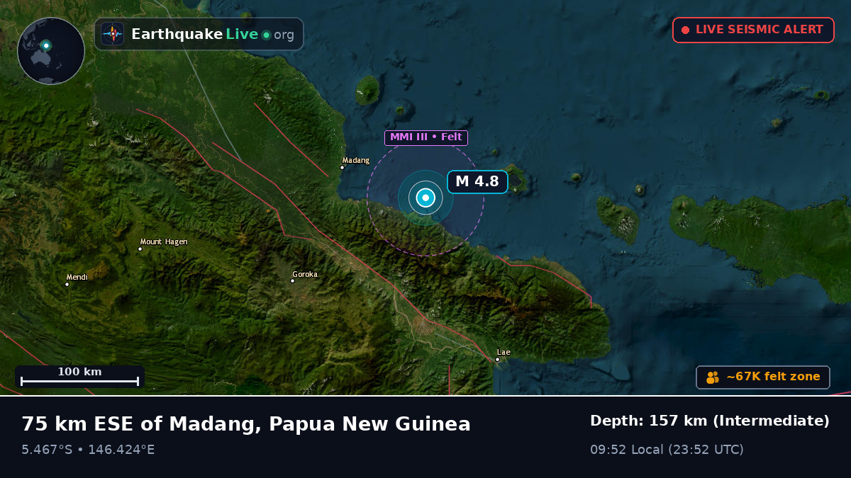 Off the coast of Madang, Papua New Guinea
