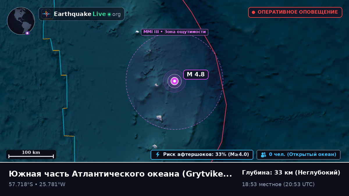 Южная часть Атлантического океана (South Georgia and the Islands)