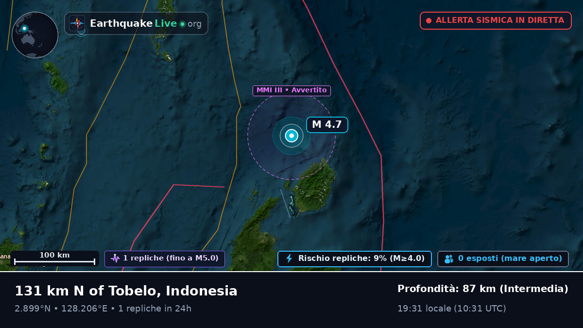 Oceano Pacifico settentrionale (Indonesia)