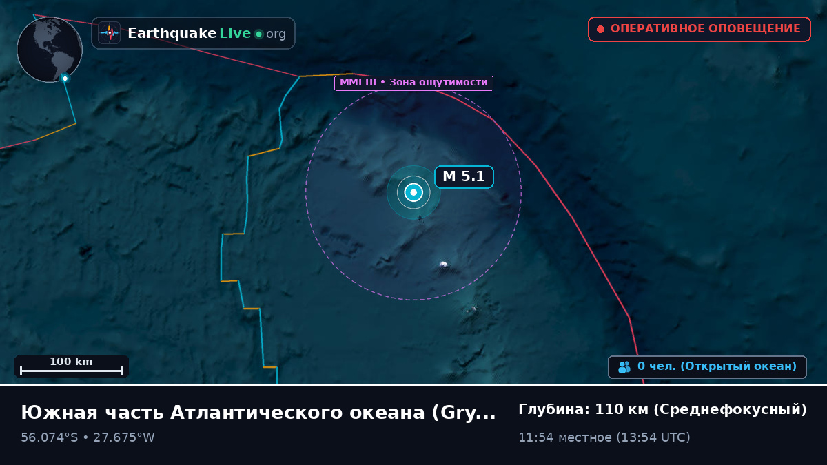 Южная часть Атлантического океана (South Georgia and the Islands)