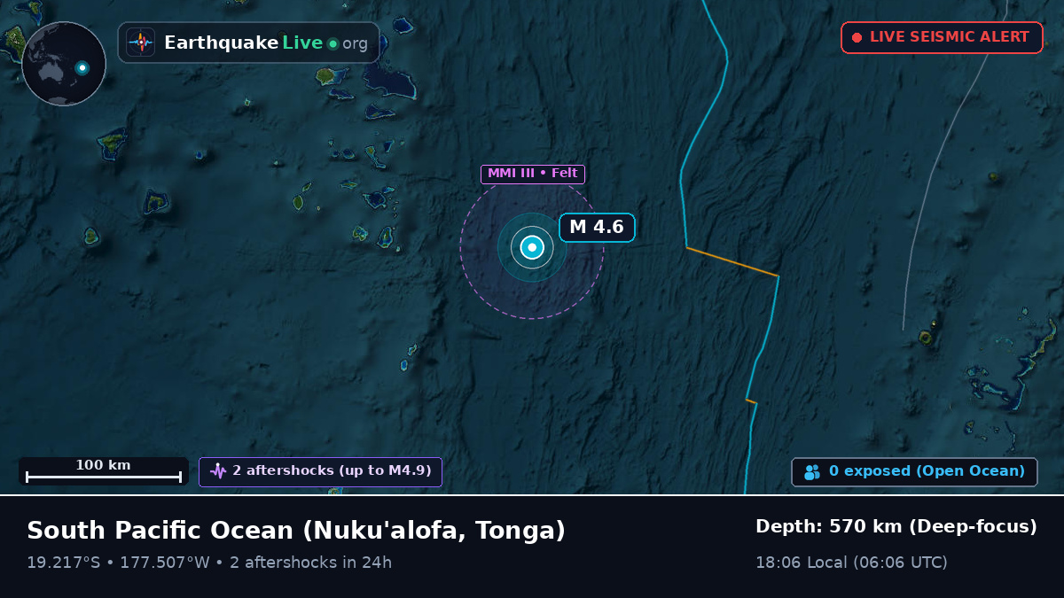 South Pacific Ocean (Tonga)