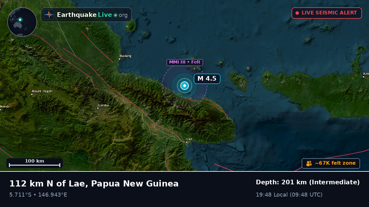 Off the coast of Lae, Papua New Guinea