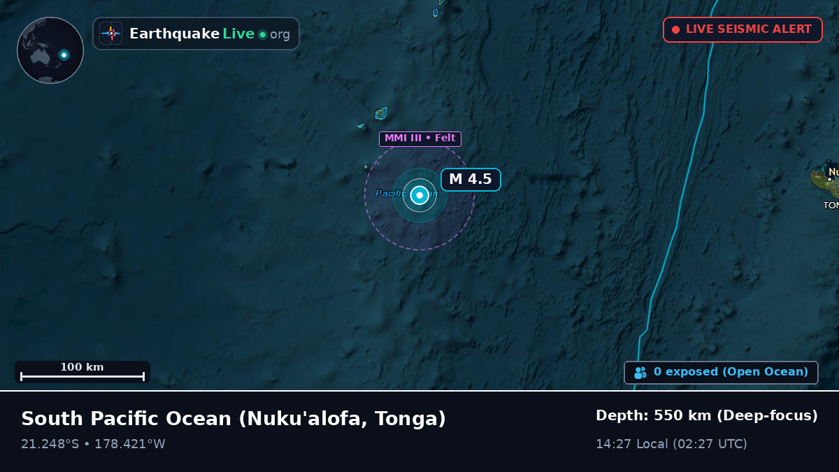 South Pacific Ocean (Tonga)