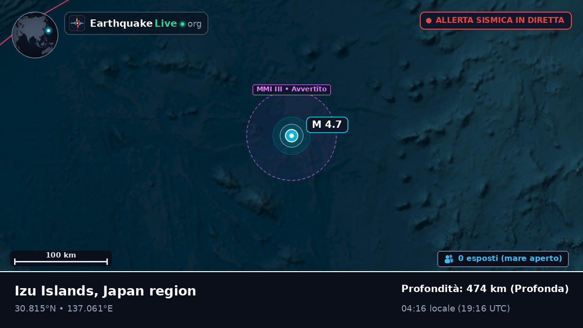 Oceano Pacifico settentrionale (Giappone)