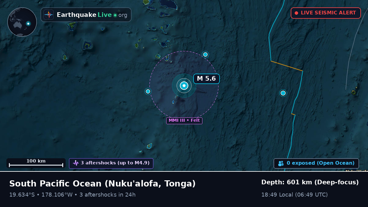 South Pacific Ocean (Tonga)