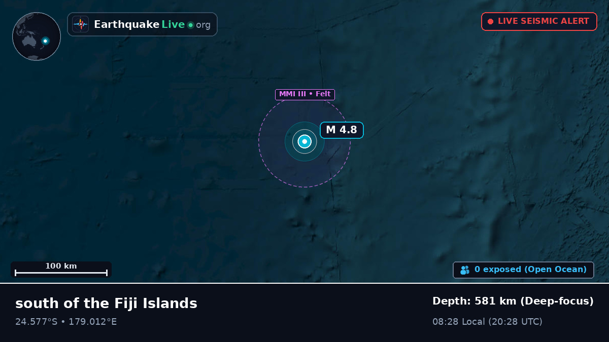 South Pacific Ocean (Kermadec Islands)
