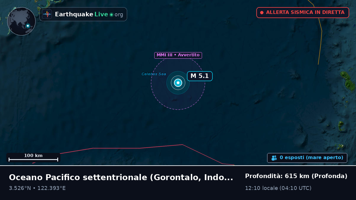 Oceano Pacifico settentrionale (Indonesia)