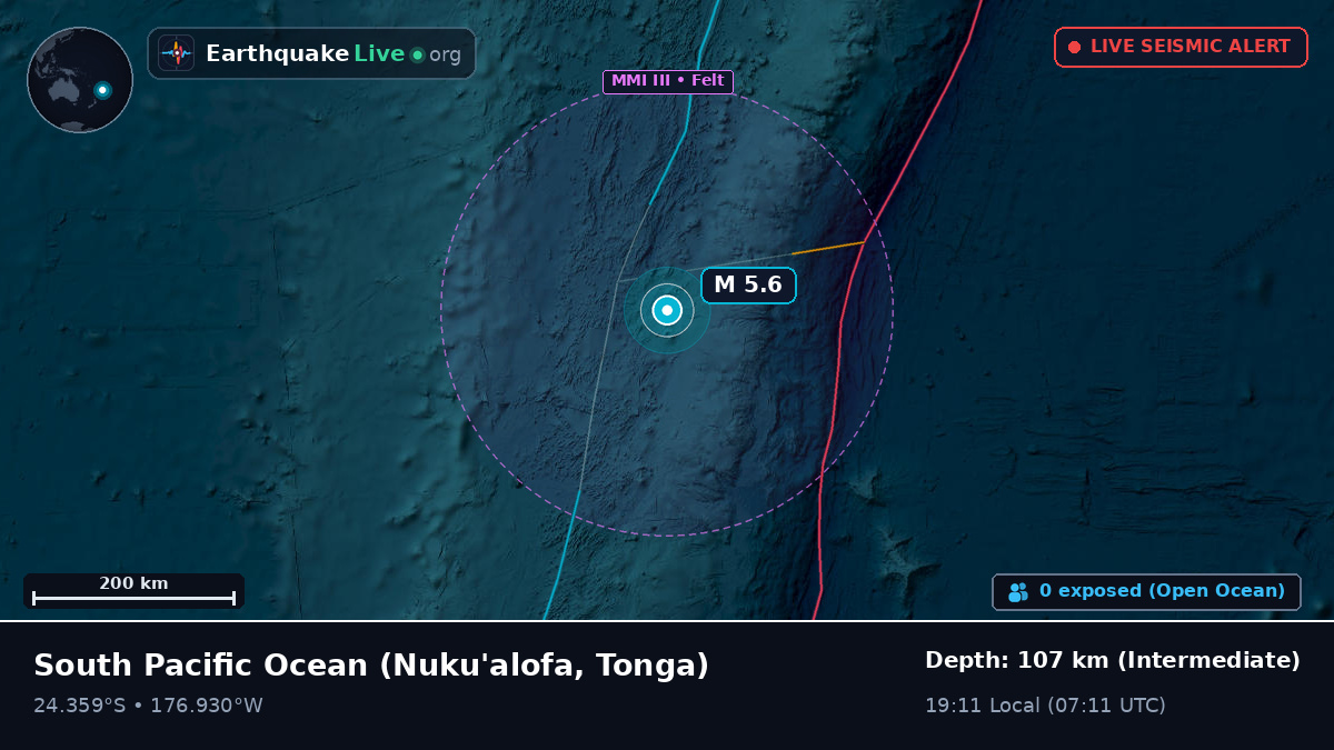 South Pacific Ocean (Tonga)