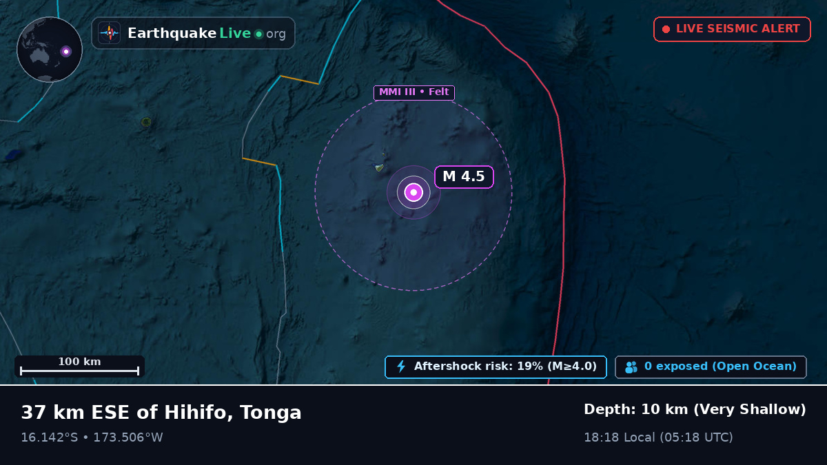 South Pacific Ocean (Tonga)