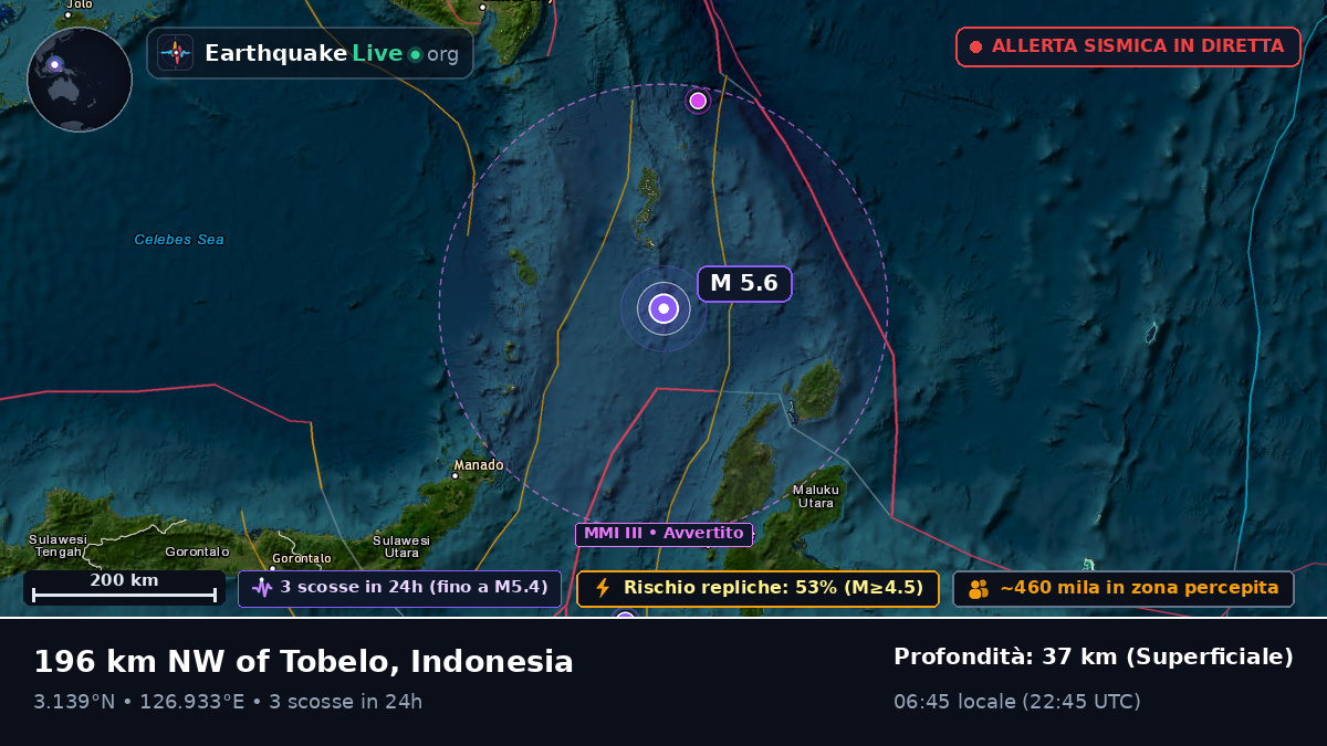 Oceano Pacifico settentrionale (Indonesia)
