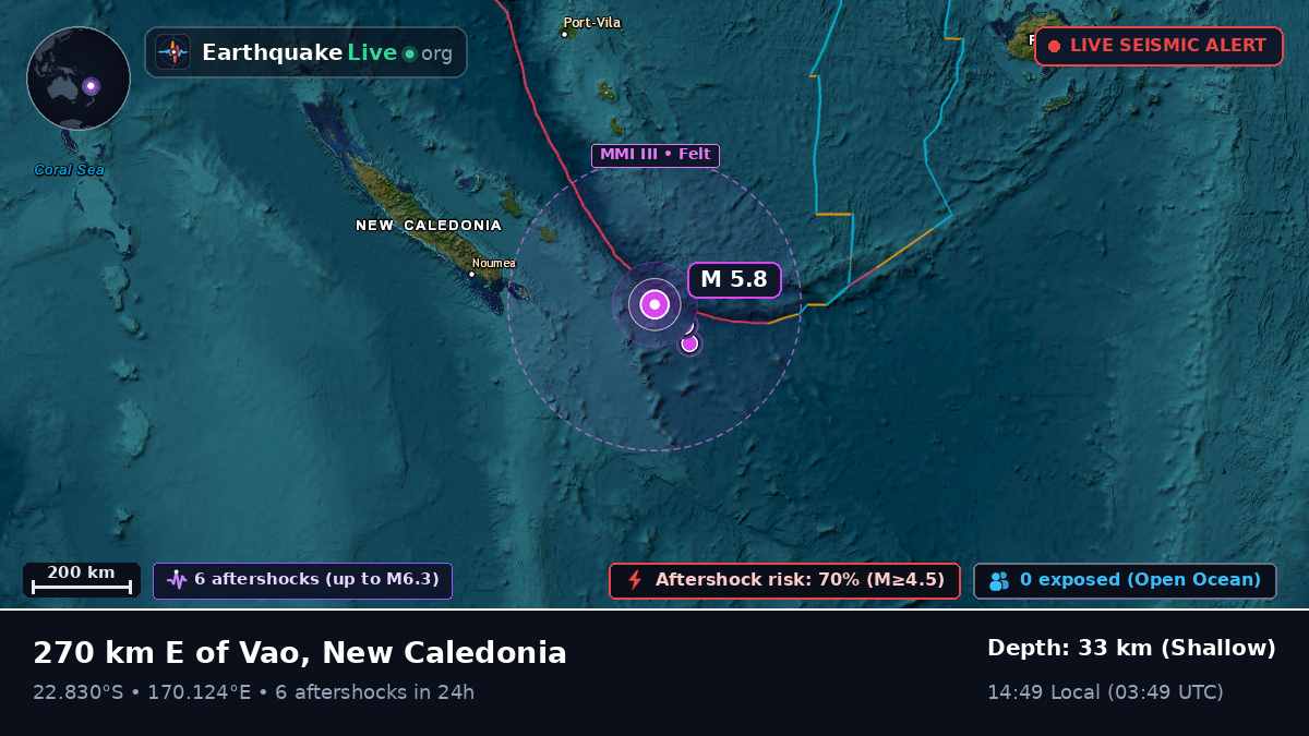 South Pacific Ocean (New Caledonia)