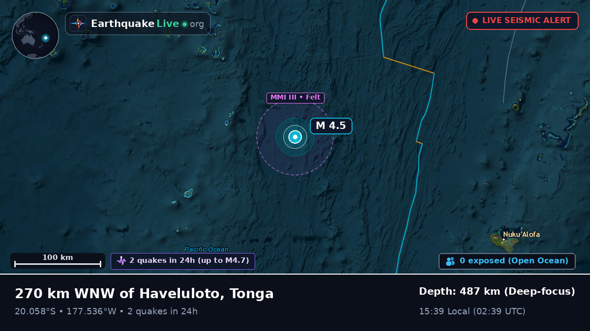 South Pacific Ocean (Tonga)