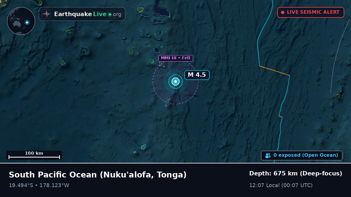 South Pacific Ocean (Tonga)