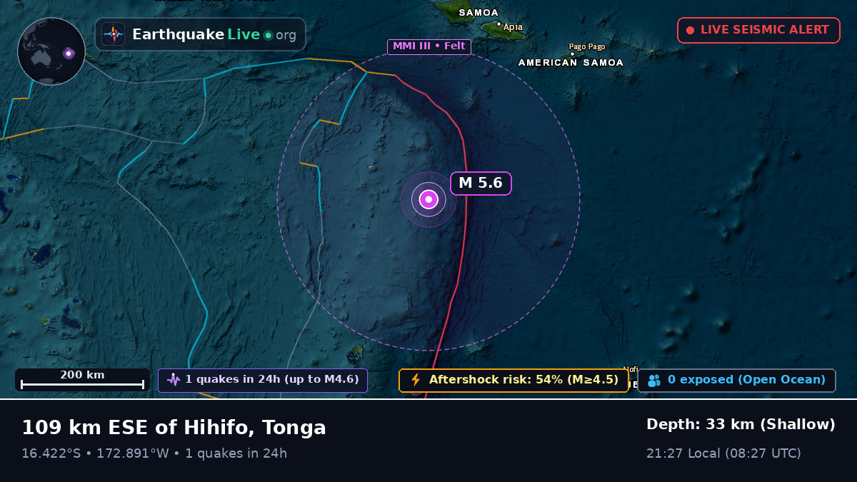 South Pacific Ocean (Tonga)