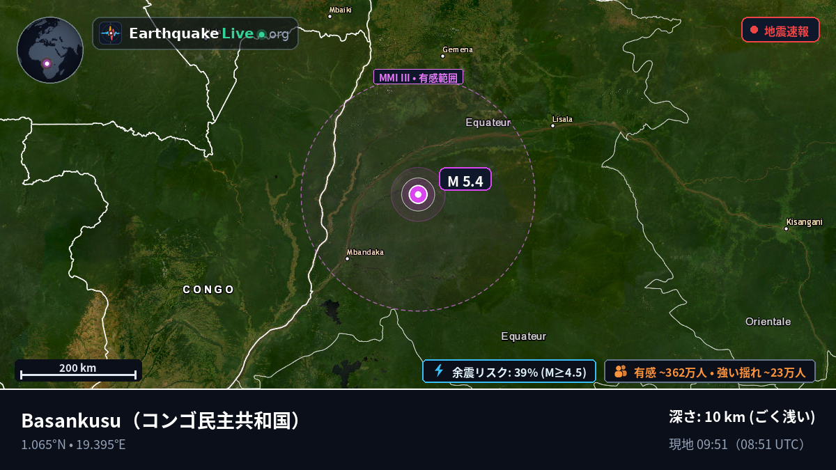 Cquateur, コンゴ民主共和国