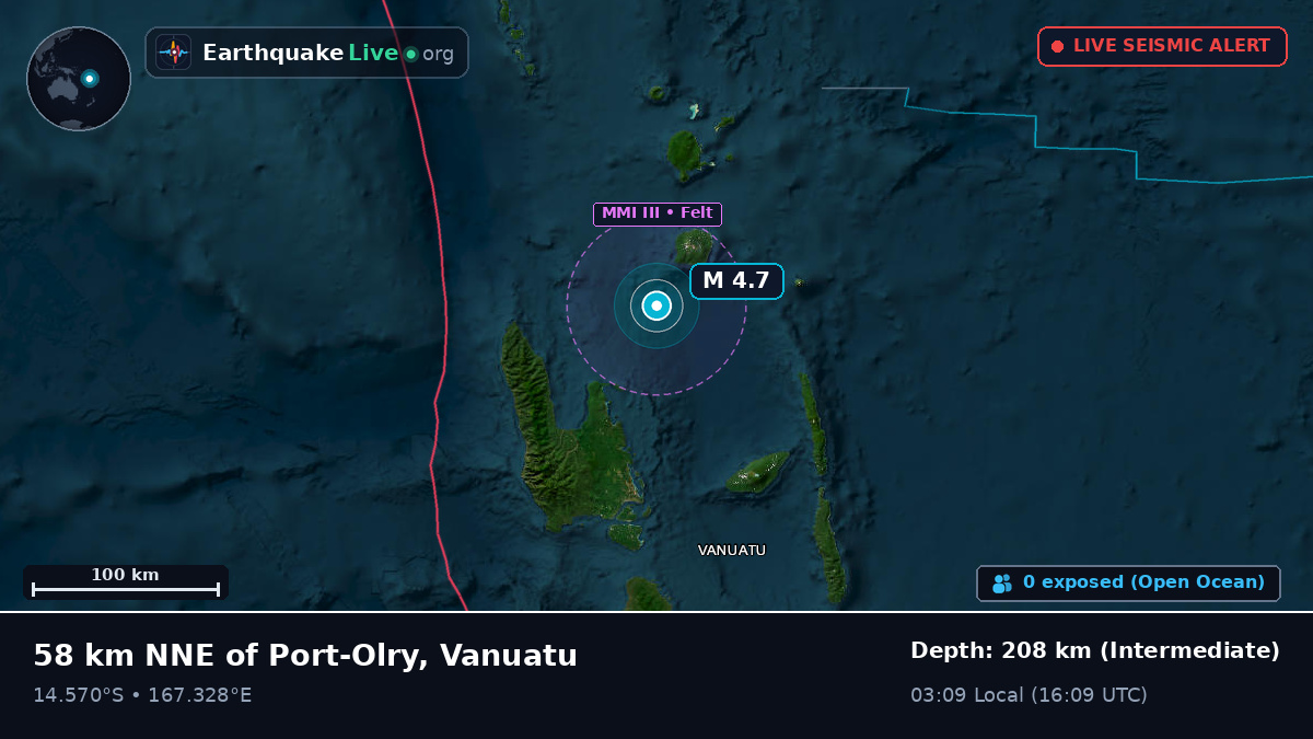 Off the coast of Luganville, Vanuatu