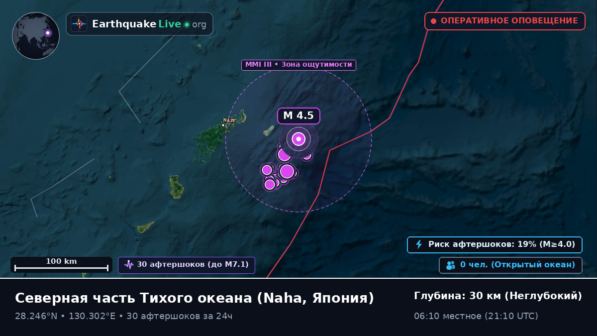 Северная часть Тихого океана (Япония)