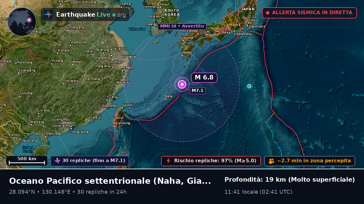 Oceano Pacifico settentrionale (Giappone)