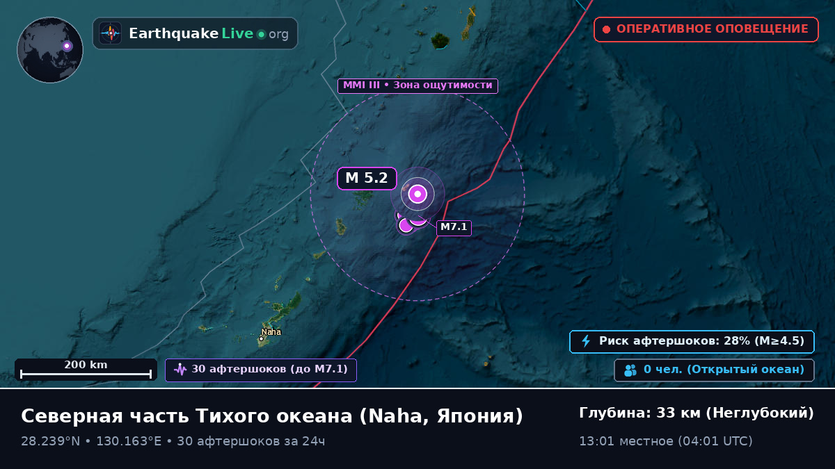 Северная часть Тихого океана (Япония)