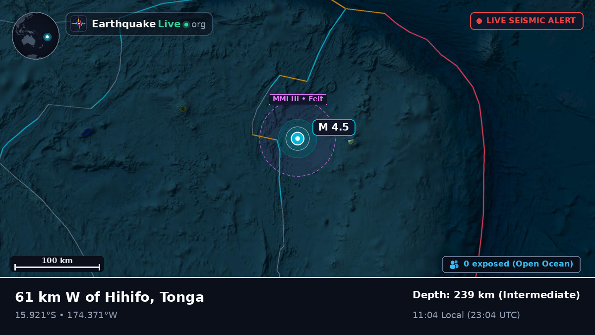 South Pacific Ocean (Tonga)