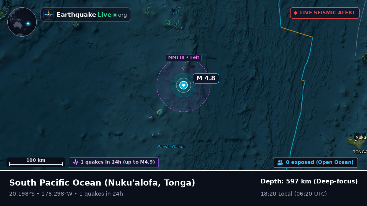 South Pacific Ocean (Tonga)