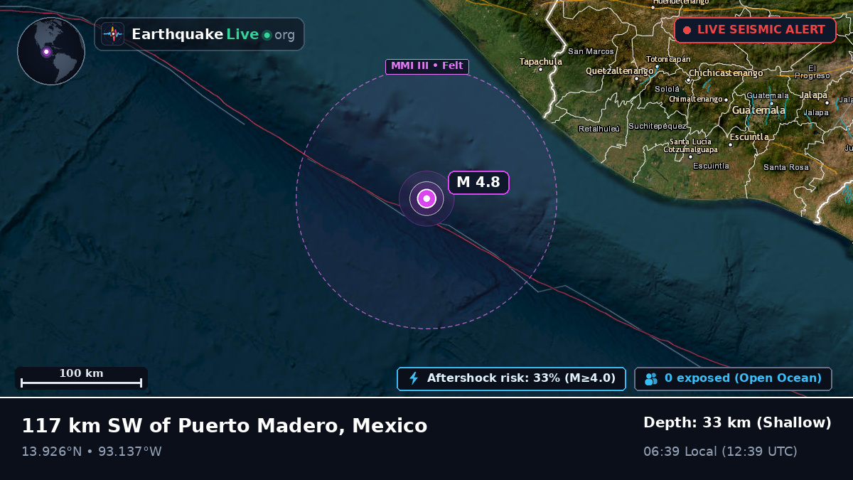 Off the coast of Tapachula, Mexico