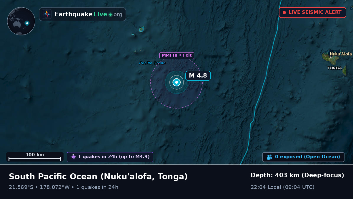 South Pacific Ocean (Tonga)