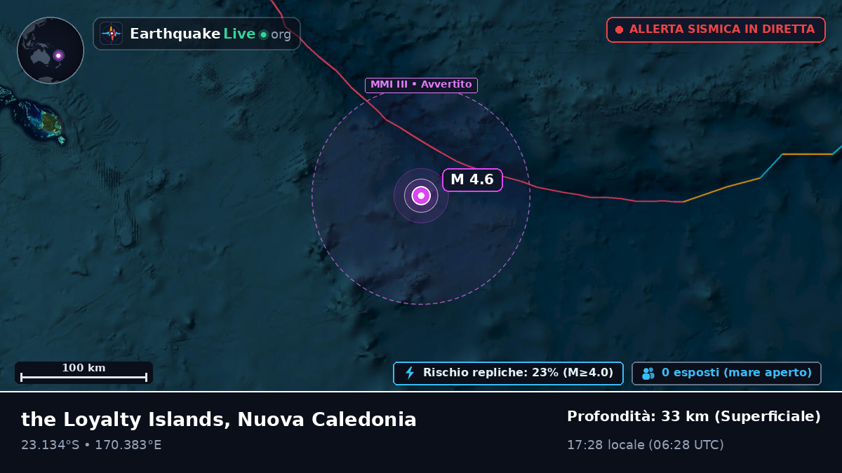 Oceano Pacifico meridionale (Nuova Caledonia)