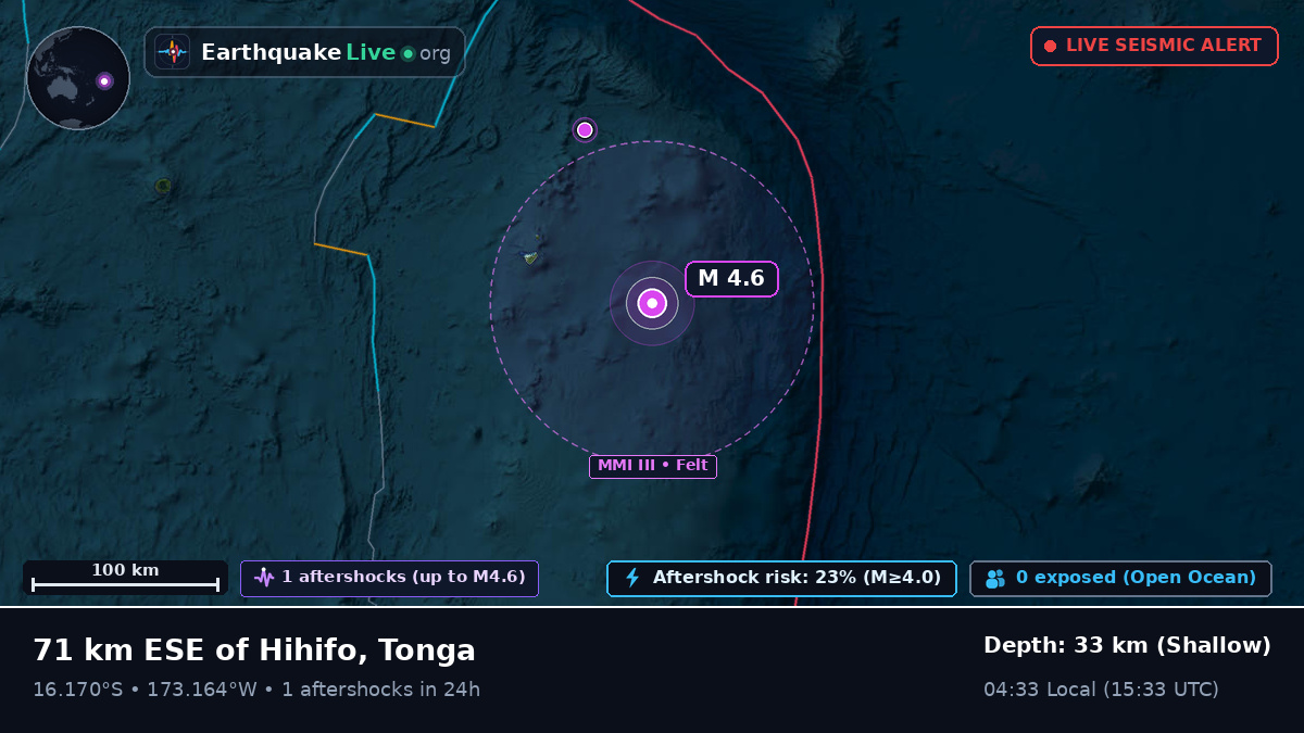 South Pacific Ocean (Tonga)