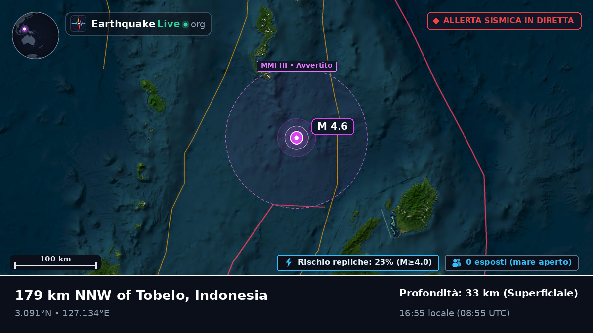 Oceano Pacifico settentrionale (Indonesia)
