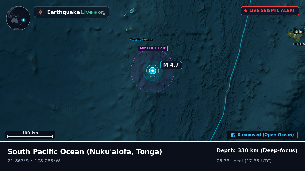 South Pacific Ocean (Tonga)