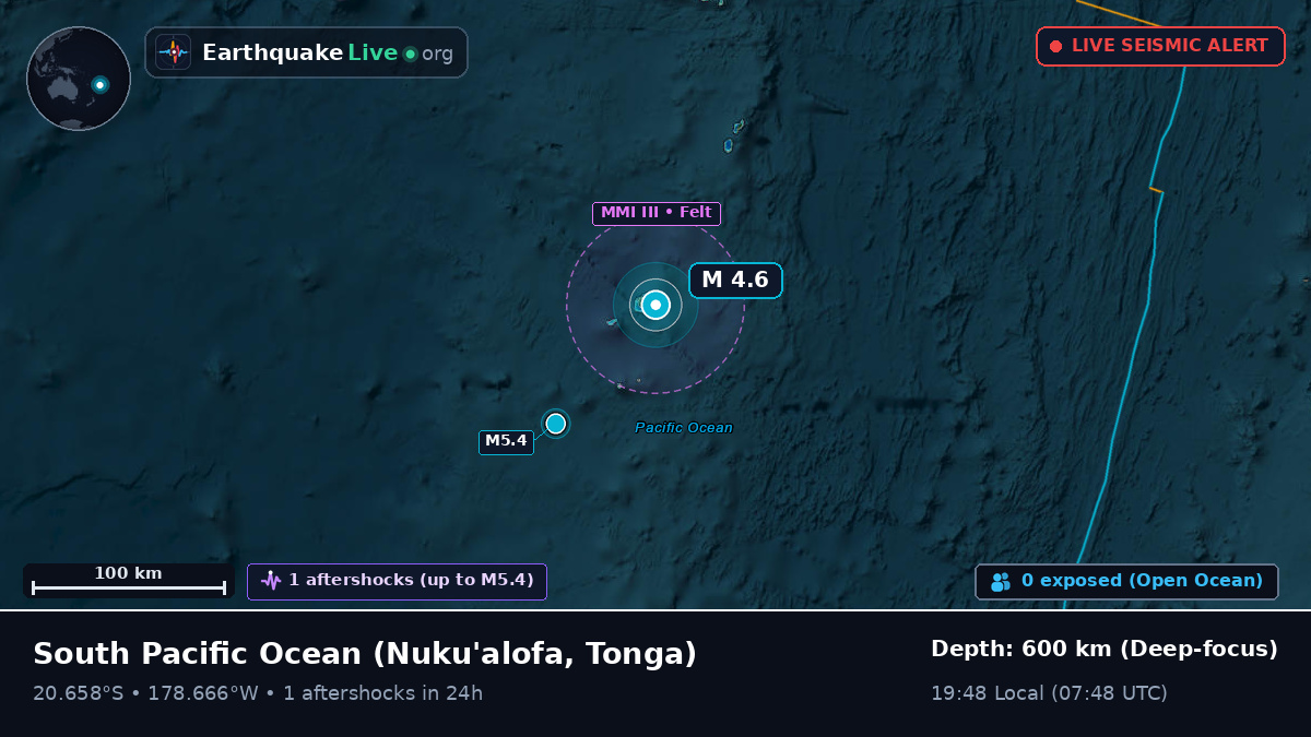 South Pacific Ocean (Tonga)