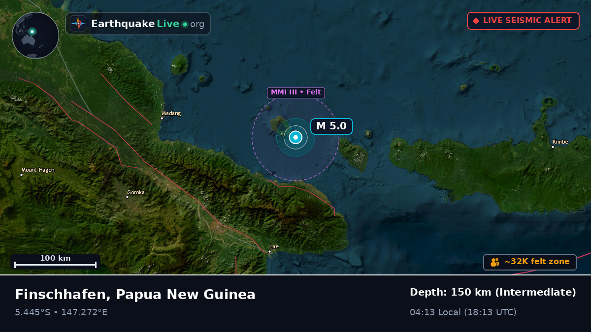 Off the coast of Lae, Papua New Guinea
