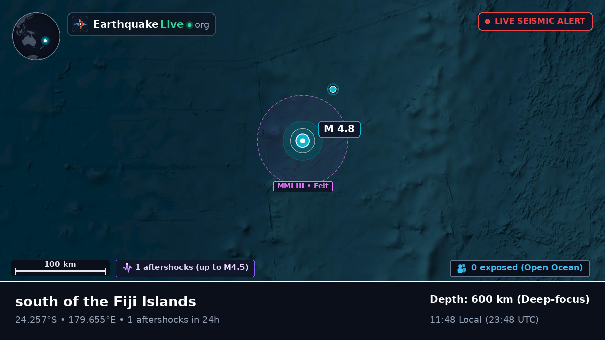 South Pacific Ocean (Kermadec Islands)