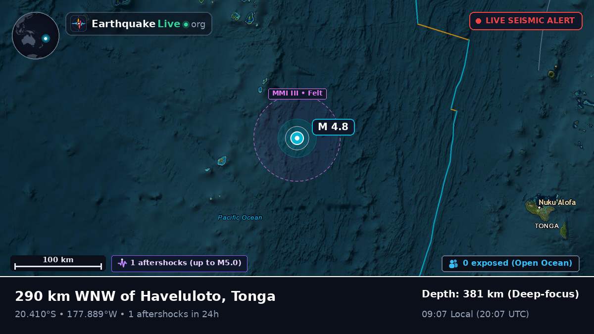 South Pacific Ocean (Tonga)