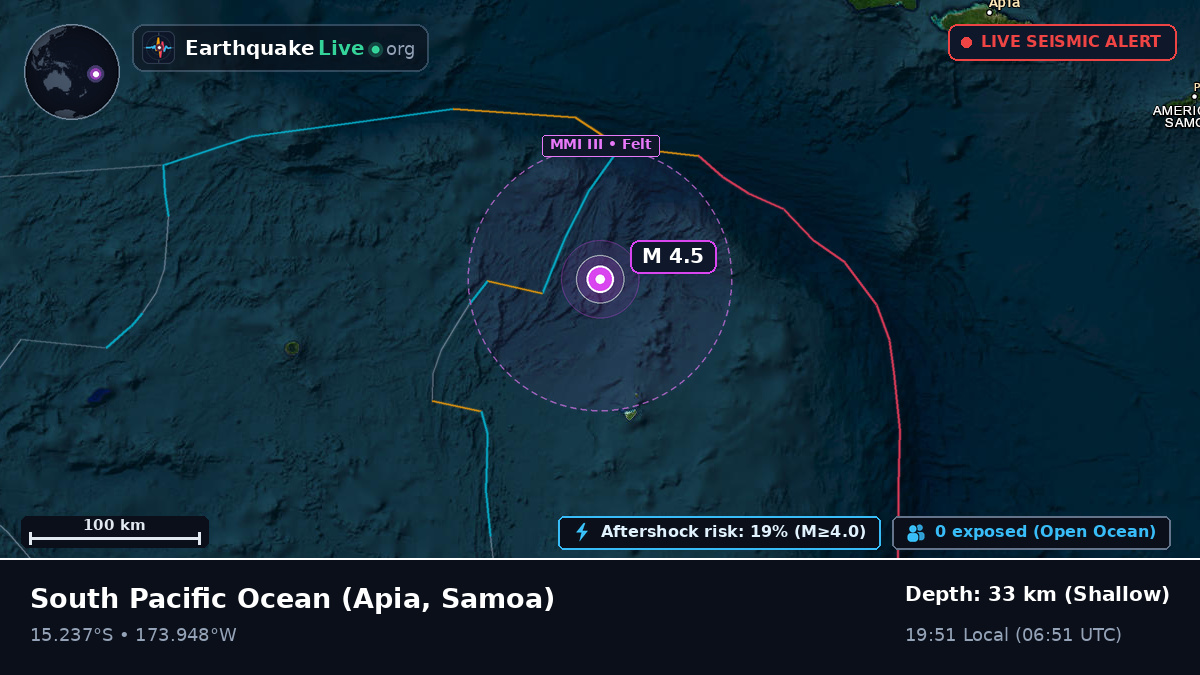 South Pacific Ocean (Samoa)