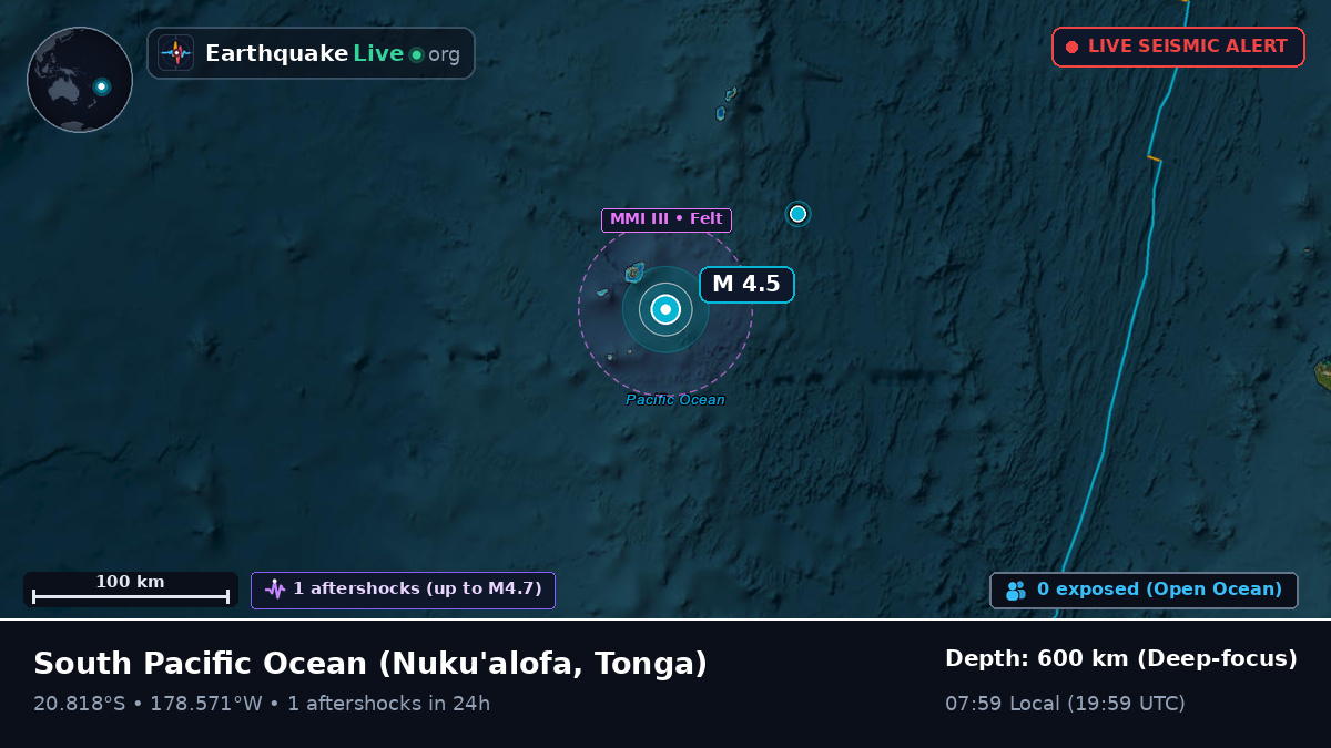 South Pacific Ocean (Tonga)