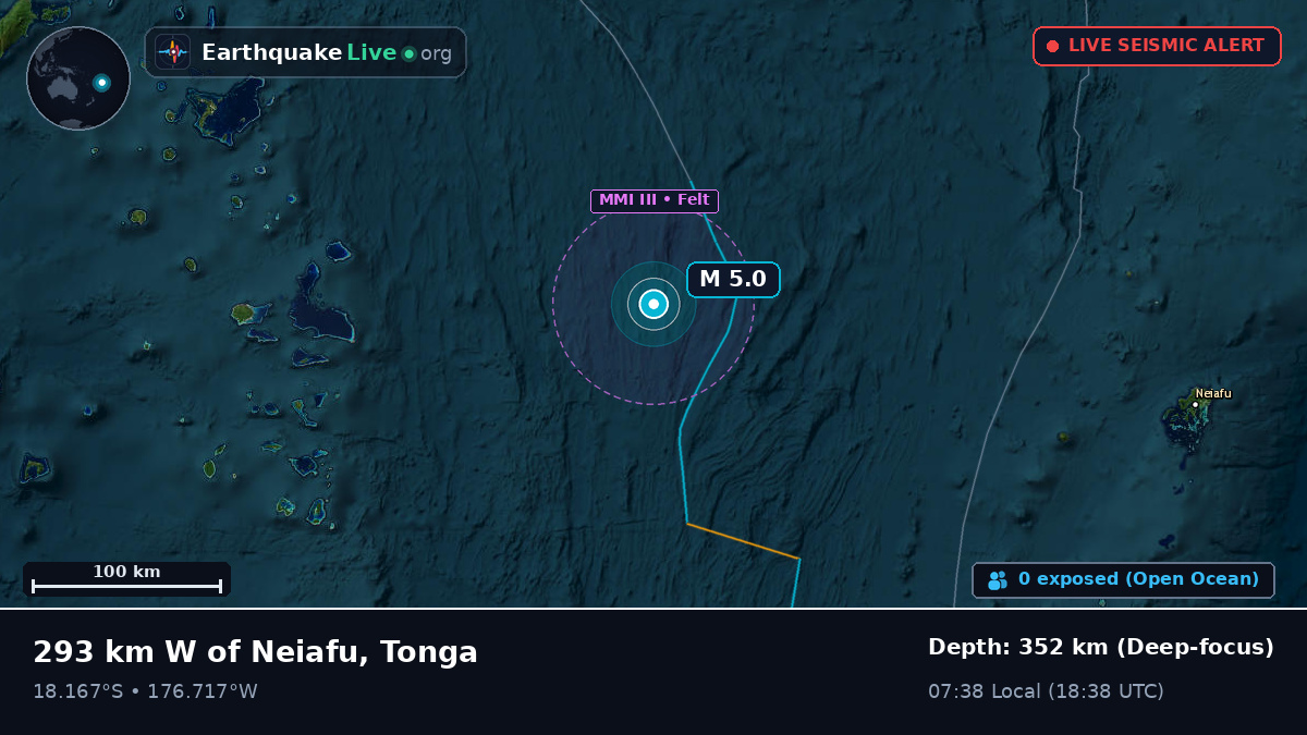 South Pacific Ocean (Tonga)