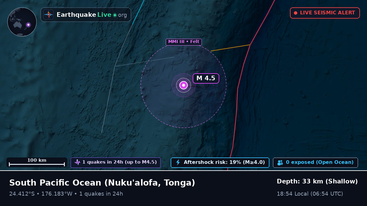 South Pacific Ocean (Tonga)