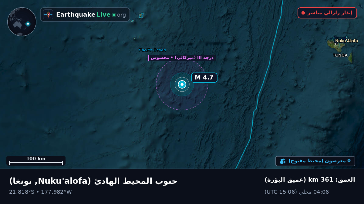 جنوب المحيط الهادئ (تونغا)