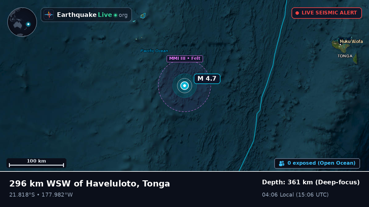 South Pacific Ocean (Tonga)