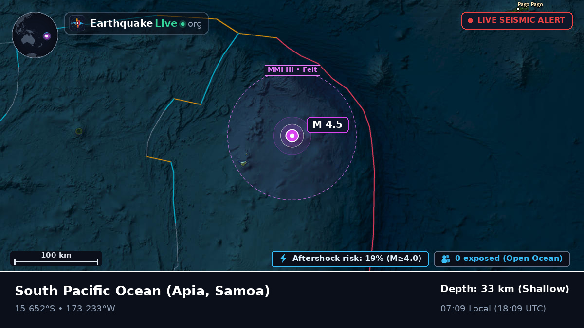 South Pacific Ocean (Samoa)