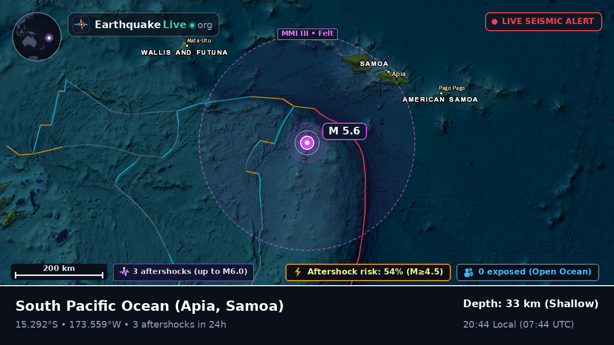 South Pacific Ocean (Samoa)