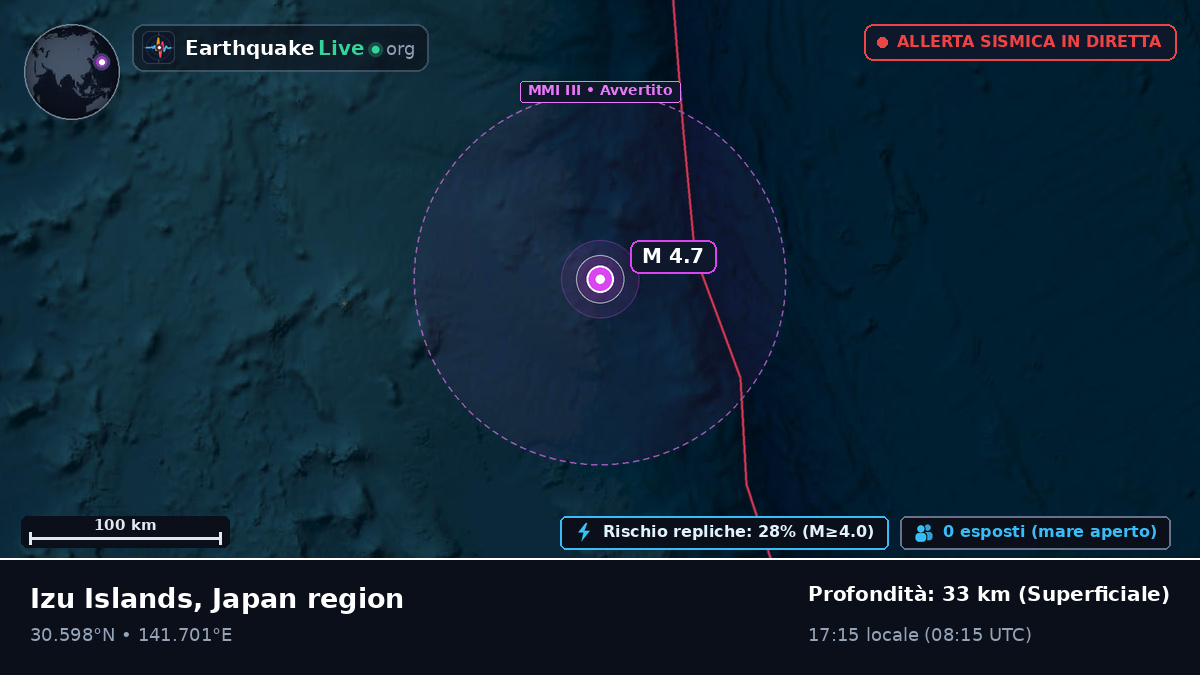 Oceano Pacifico settentrionale (Giappone)