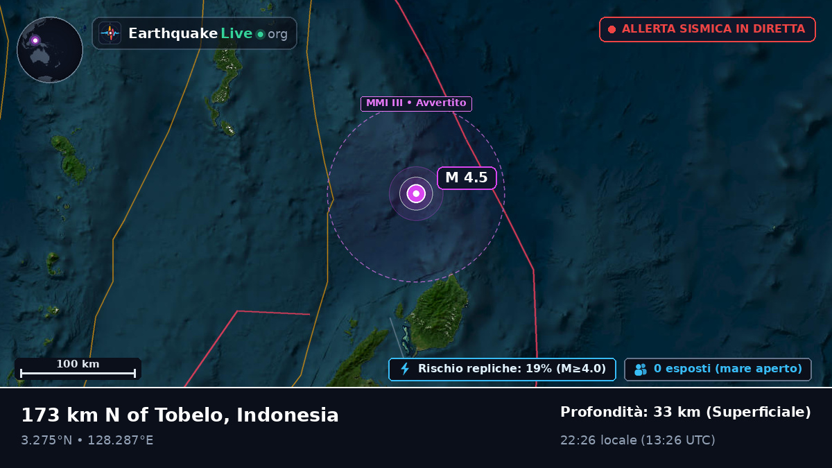 Oceano Pacifico settentrionale (Indonesia)