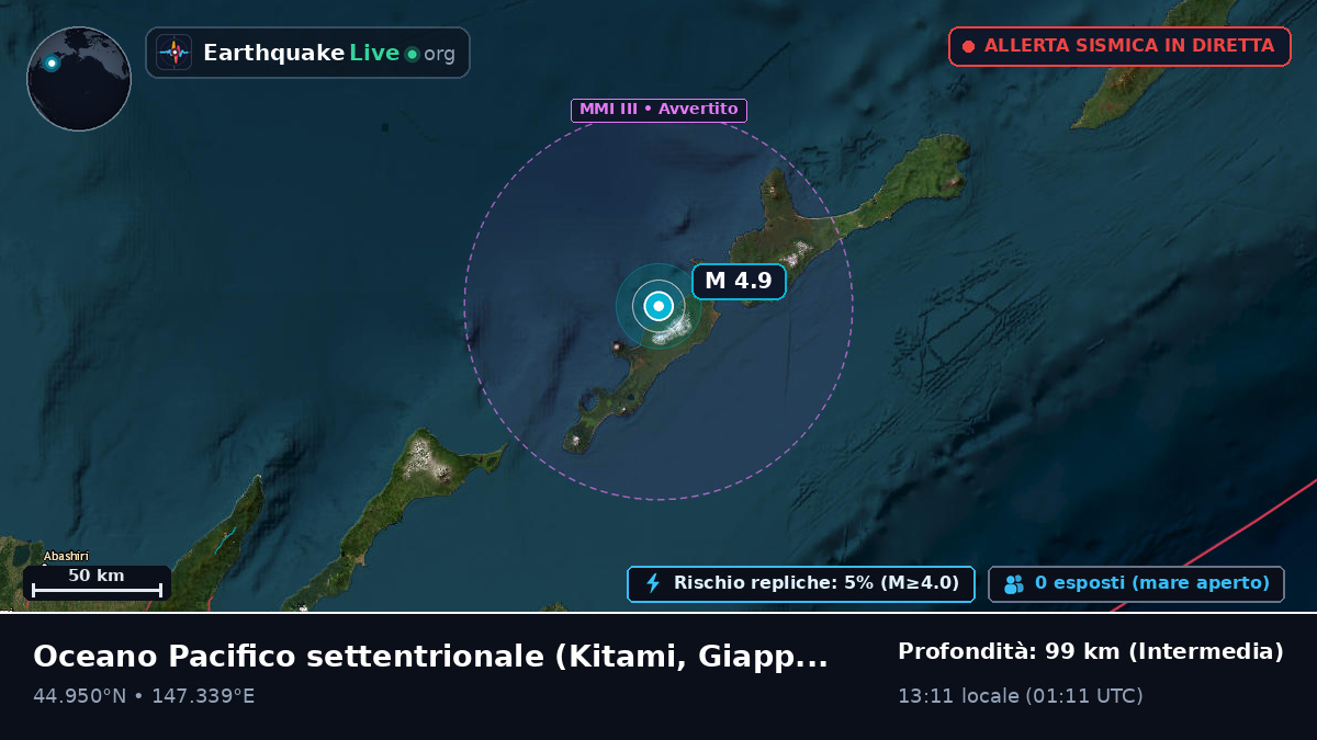 Oceano Pacifico settentrionale (Giappone)