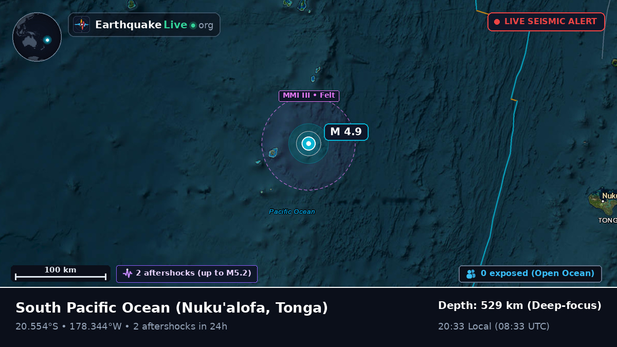 South Pacific Ocean (Tonga)