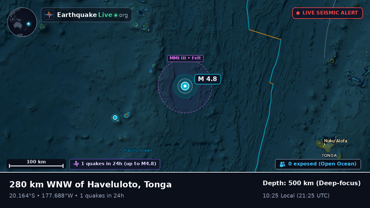South Pacific Ocean (Tonga)