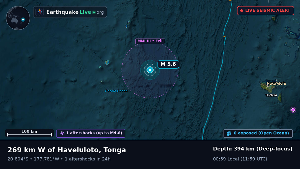 South Pacific Ocean (Tonga)