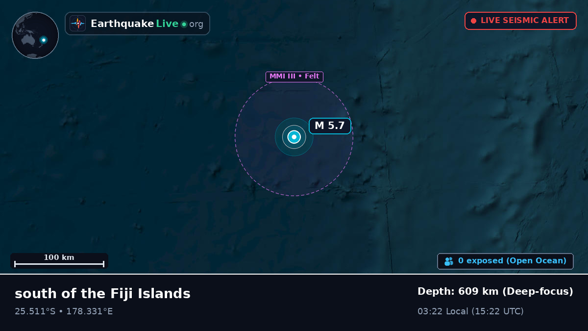 South Pacific Ocean (Kermadec Islands)